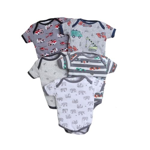 EIO Newborn Baby Cotton Romper Sleepsuit | Half Sleeve Jumpsuit Bodysuit for Boys & Girls | Soft Breathable Baby Clothes Combo Pack - Image 1