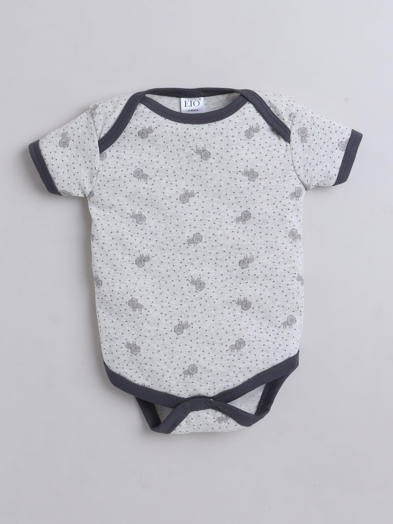 EIO Newborn Baby Cotton Romper Sleepsuit | Half Sleeve Jumpsuit Bodysuit for Boys & Girls | Soft Breathable Baby Clothes Combo Pack - Image 4