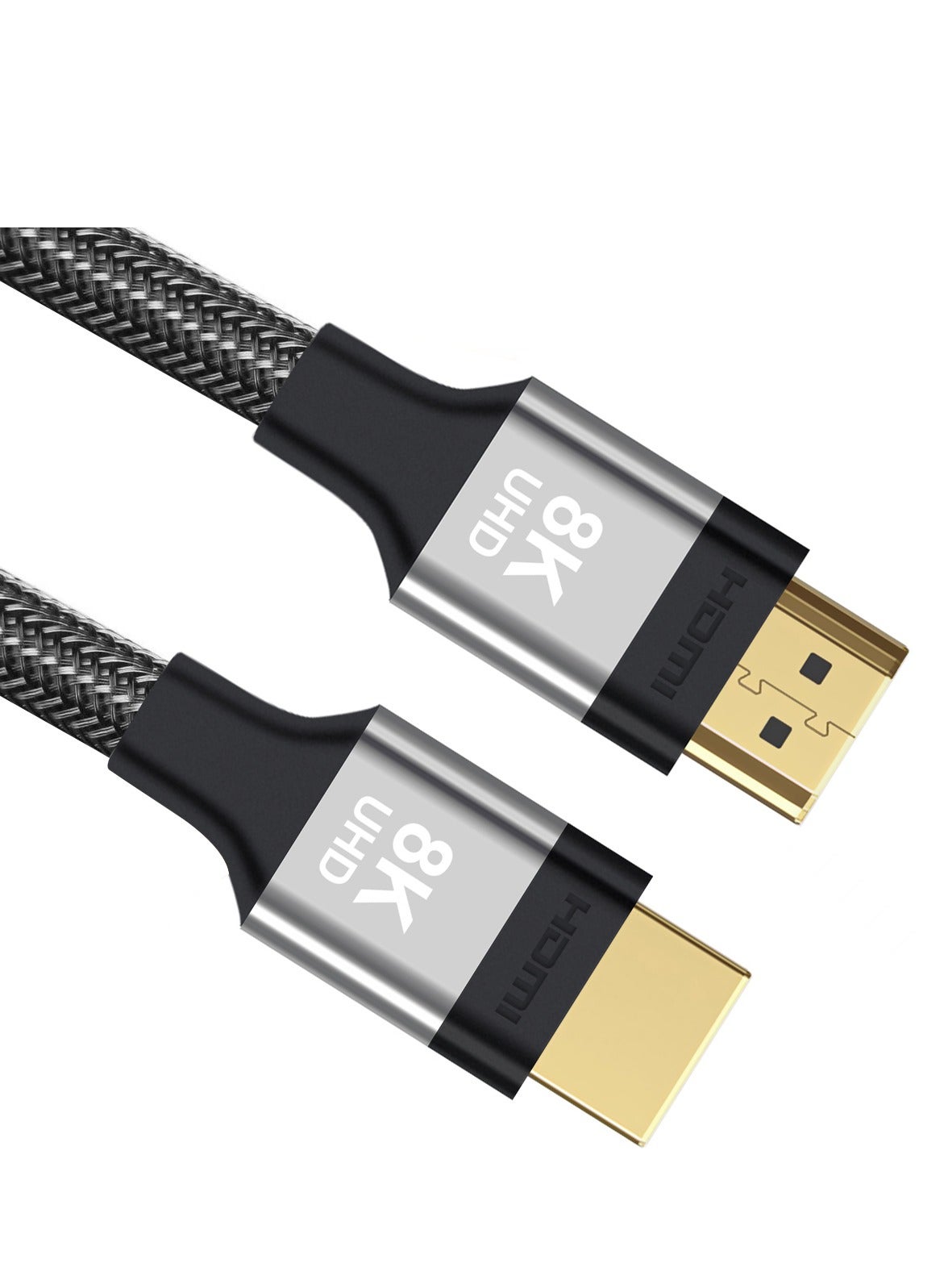 MAOIC 8K HDMI 5M Cable 2.1, High-Speed 48Gbps, 8K@60Hz, 4K@60Hz, Braided Nylon, Gold-Plated Connectors, Ethernet, ARC, HDR10, Dolby Vision, Compatible with PS5, Xbox, TV, PC