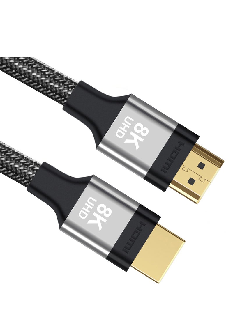 MAOIC 8K HDMI 5M Cable 2.1, High-Speed 48Gbps, 8K@60Hz, 4K@60Hz, Braided Nylon, Gold-Plated Connectors, Ethernet, ARC, HDR10, Dolby Vision, Compatible with PS5, Xbox, TV, PC  - Image 1