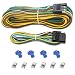 Gonice 25Ft 4 Pin Trailer Wiring Harness Extension Kit 4Way Flat Plug 5Wire Male 4Wire Female Connector with 18 Gauge White Ground - Image 2