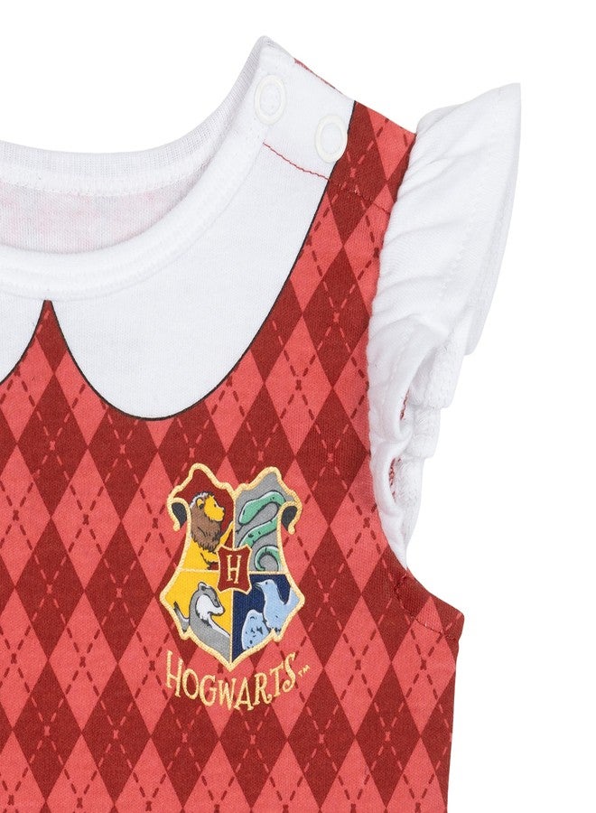 Harry Potter Infant Baby Girls Sleeveless Cosplay Dress and Headband Set 12 Months Red/Black - Image 4