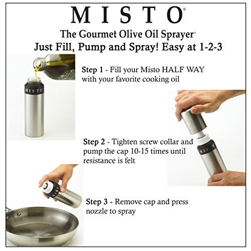 Misto Brushed Aluminum Oil Sprayer - 5061116 (Multicolour) - Image 4
