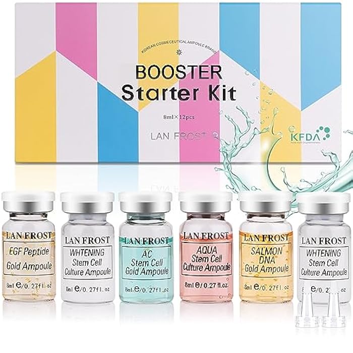 TRESSON BB Facial Glow Starter Kit Serum Essence Skin Care Set 0.27oz 6 Vials, Skin Care Serum for Face BB Radiance Facial Kit - Image 1