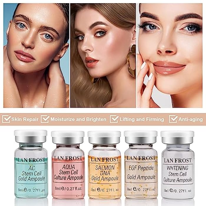 TRESSON BB Facial Glow Starter Kit Serum Essence Skin Care Set 0.27oz 6 Vials, Skin Care Serum for Face BB Radiance Facial Kit - Image 2