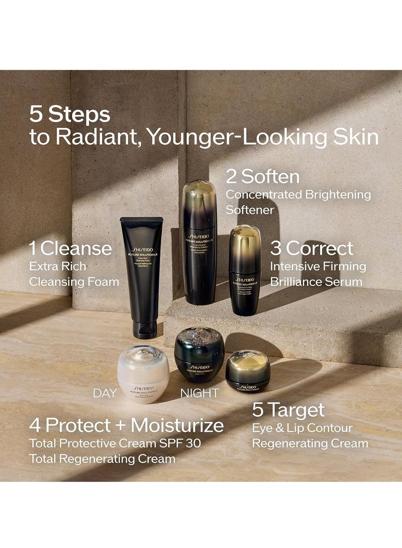 Shiseido Shiseido Future Solution LX Extra Rich Cleansing Foam - 125 mL - Rich Foaming Cleanser for Smooth and Vibrant Skin - Non-Comedogenic - All Skin Types - Image 4