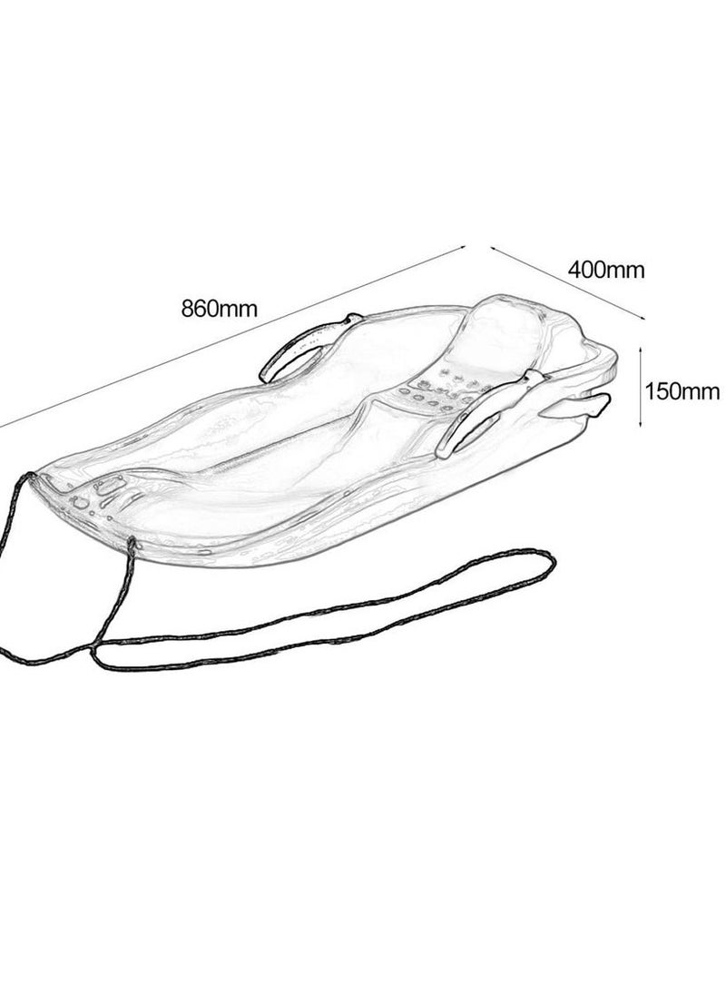 BLOOMING TIME Sled Sand Grass Ski Pad Outdoor Board  - Image 2