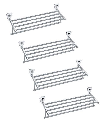 Handy Stainless Steel Bathroom Accessories 24 inch Towel Rack/Rack Shelf/Shelves/Towel Holder Pack of 4 pcs Set - Image 1