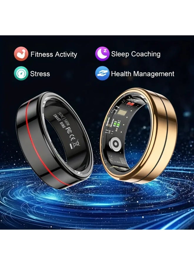 Youth Demon Fashion Men's Smart Ring – 3 Colors, 5ATM Waterproof, Multi-Function Fitness Tracker, iPhone/Android Compatible, Stylish Tech Gift - Image 4