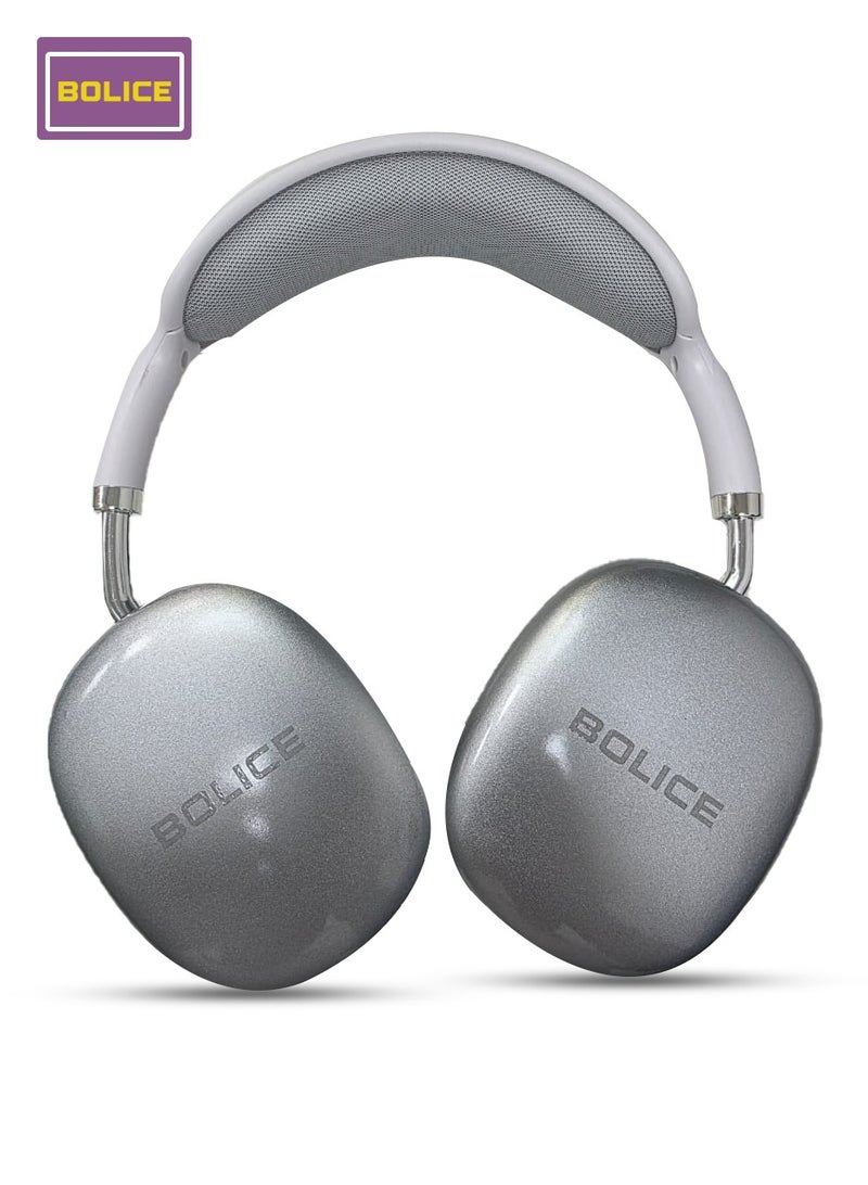Bolice BO-1008 Wireless Bluetooth Headphones with 60H Battery Life – White - Image 1