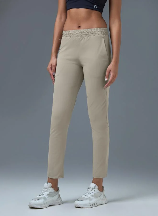 Technosport Solid Straight Fit Trackpants