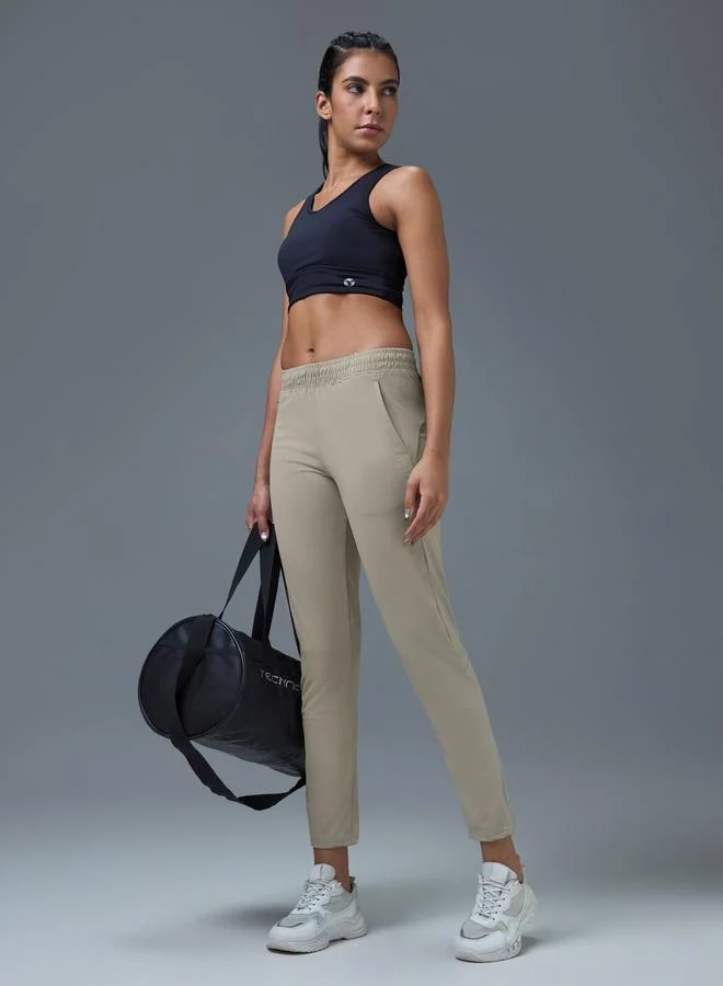 Technosport Solid Straight Fit Trackpants