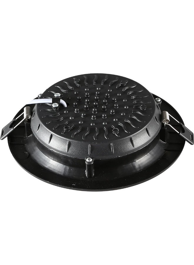 Hummer Black Recessed Spotlight – 3 Color Modes (Creamy + Yellow + White) – 15W – 14 cm - Image 4