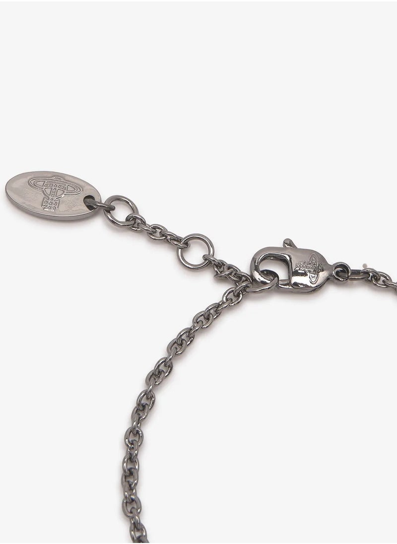 Vivienne Westwood Black and White Diamond Saturn Bracelet  - Image 4