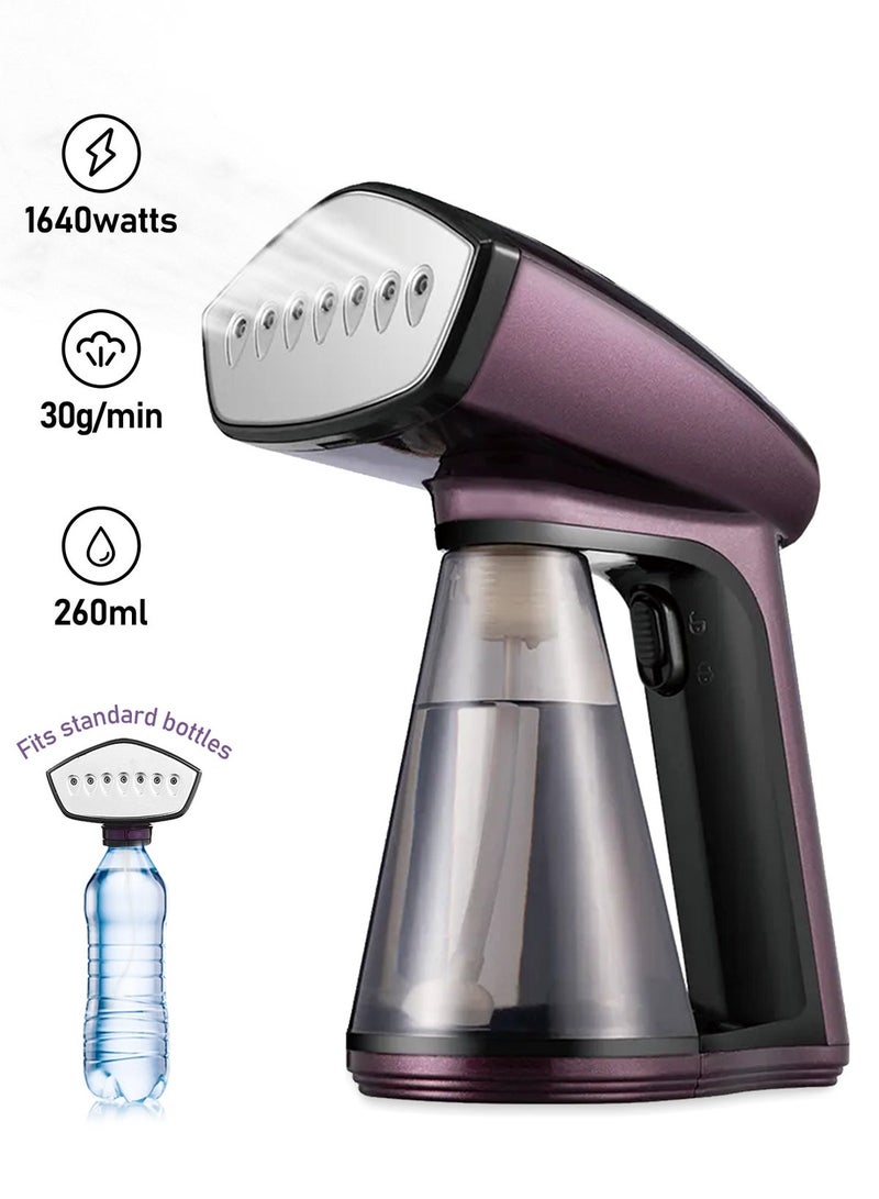 DOSCHER Upgrade 1600W Handheld Garment Steamer – Portable Steam Iron with 3 Heat Levels, 25s Fast Heat-Up & Wrinkle  Remover - Image 1