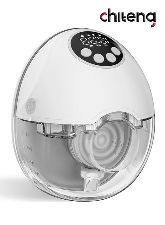 chiteng Hands Free Breast Pump - Wearable Breast Pumps with 4 Modes 12 Levels, Portable Breast Pumping for Work Travel Night with Leak-Proof Flange, Ideal for Breast Pump - Image 1