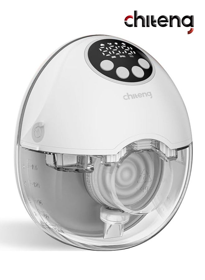 chiteng Hands Free Breast Pump - Wearable Breast Pumps with 4 Modes 12 Levels, Portable Breast Pumping for Work Travel Night with Leak-Proof Flange, Ideal for Breast Pump - Image 1