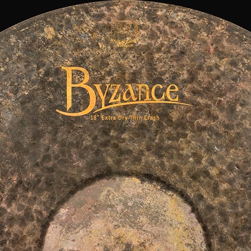Meinl Cymbals Byzance 18" Extra Dry Thin Crash — Made in Turkey — Hand Hammered B20 Bronze, 2-Year Warranty, (B18EDTC) - Image 2