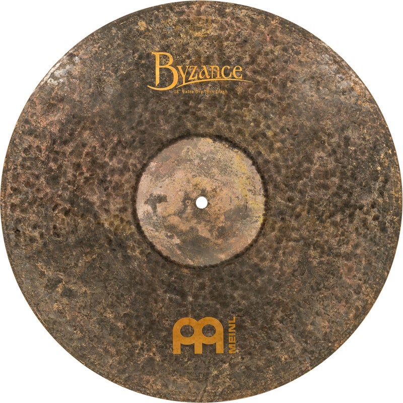 Meinl Cymbals Byzance 18" Extra Dry Thin Crash — Made in Turkey — Hand Hammered B20 Bronze, 2-Year Warranty, (B18EDTC) - Image 1