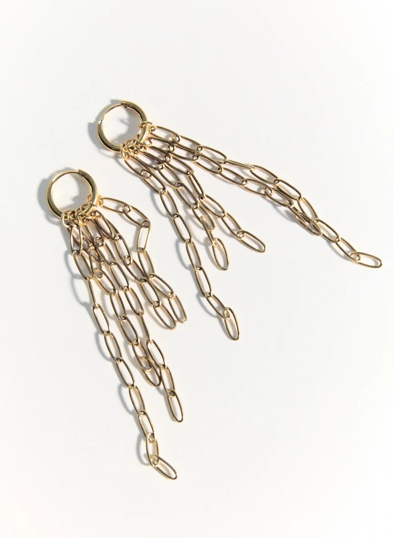 Lichi  Earrings with chain pendants for Women | Best Price UAE