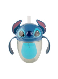 The First Years Stitch Silicone Straw Cup Spill Proof Sippy Cups Toddler Cups For 9 Months And Up 7 Ounces  - Image 1