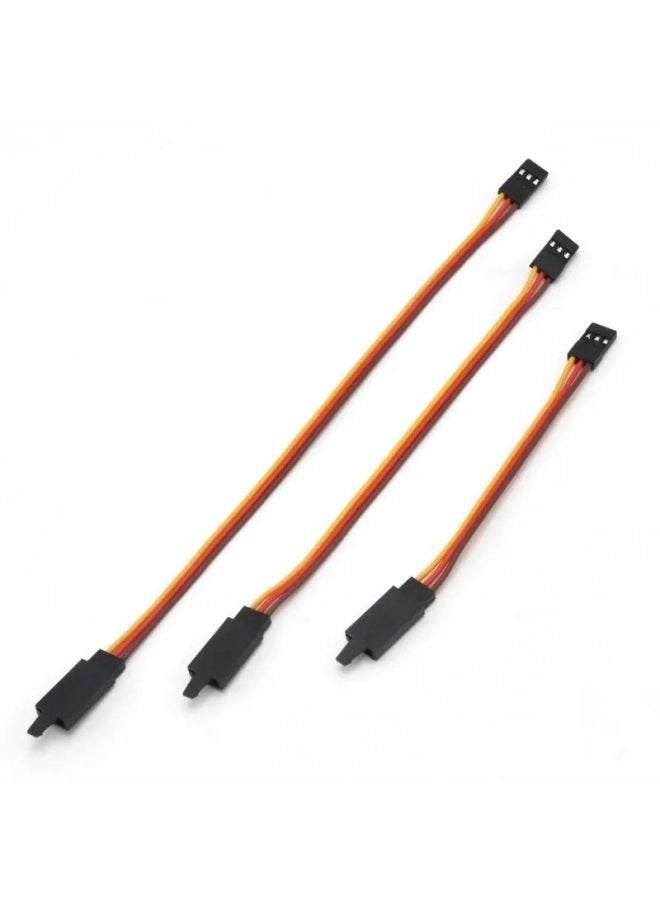 Steering Gear Extension Cable DuPont Head Anti-release Buckle Aircraft Model Adapter Cable 15 50cm 60 Core Wholesale-Color:60 Heart Brown Red Orange Anti-off Line 15CM  - Image 2