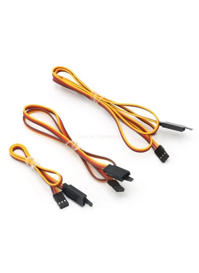 Steering Gear Extension Cable DuPont Head Anti-release Buckle Aircraft Model Adapter Cable 15 50cm 60 Core Wholesale-Color:60 Heart Brown Red Orange Anti-off Line 15CM  - Image 5