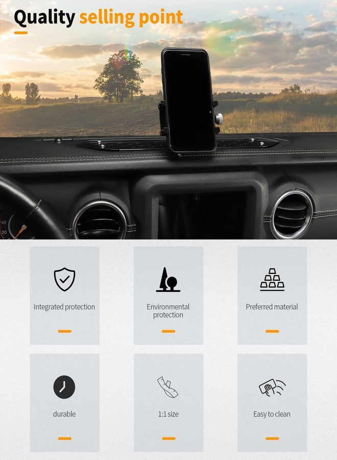 Hoolcar Dash Mount Phone Holder Dashboard Cell Phone Mounting Bracket Stand Compatible with Jeep Wrangler JL JLU & Gladiator JT 2018-2025, Interior Accessories - Image 5