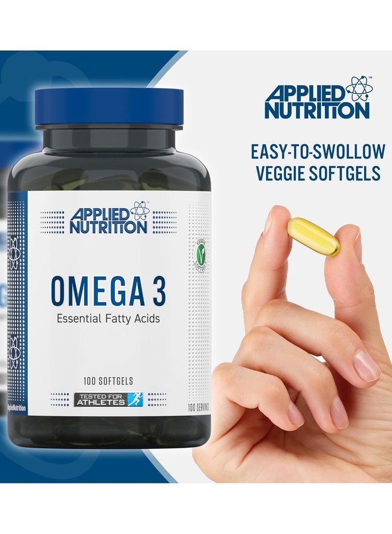 Applied Nutrition Omega 3, Omega Fish Oil 1000mg 100 Softgels  - Image 2