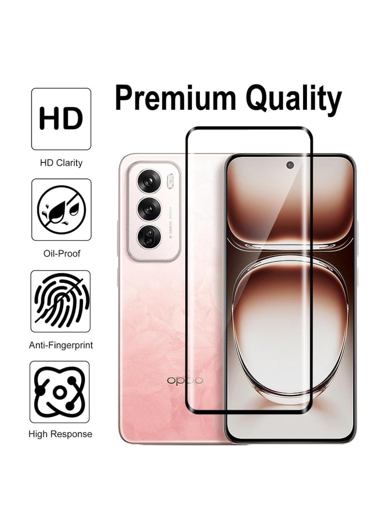 Screen Protector for OPPO Reno 12 Pro 5G Tempered Glass Screen Protector 9H Hardness Anti Fingerprint Scratch Resistance for OPPO Reno 12 Pro 5G - Image 3