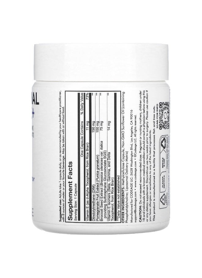 Codeage - Codeage, Liposmal DIM-E+, Pomegranate, 120 Capsules - Image 1