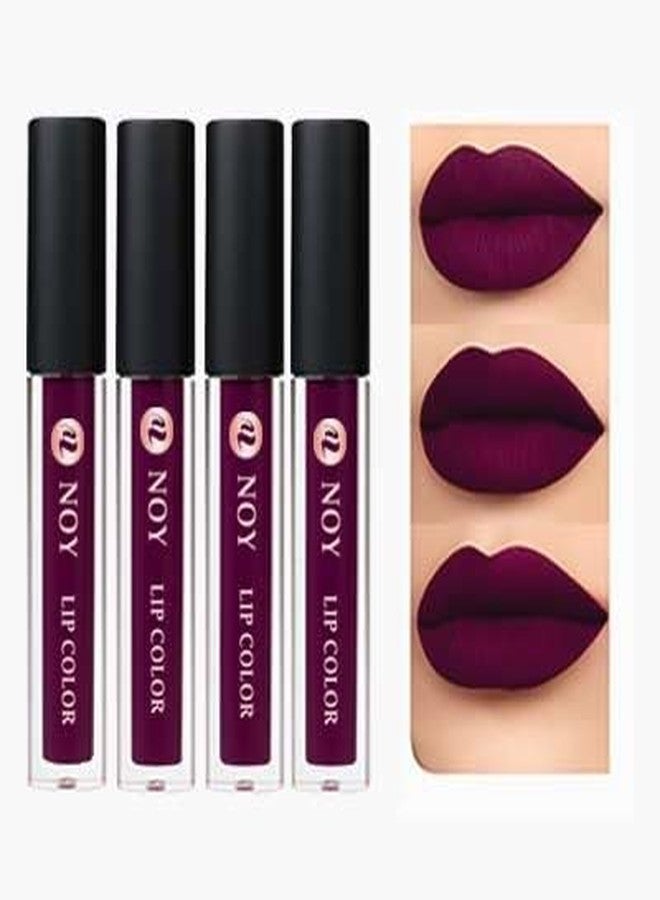 NOY Wine Lipstick Combo Pack Waterproof Soft Matte Fresh Trendy Tones Matte Lipstick - Image 1