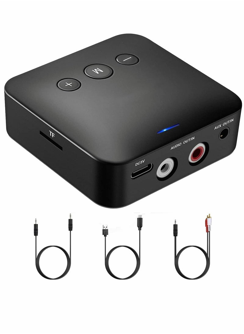 SYOSI Bluetooth Transmitter Receiver for TV Earphone Car Home Stereo System 2 in 1 Wireless Adapter Low Latency Long Range 5.0 Audio  - Image 1