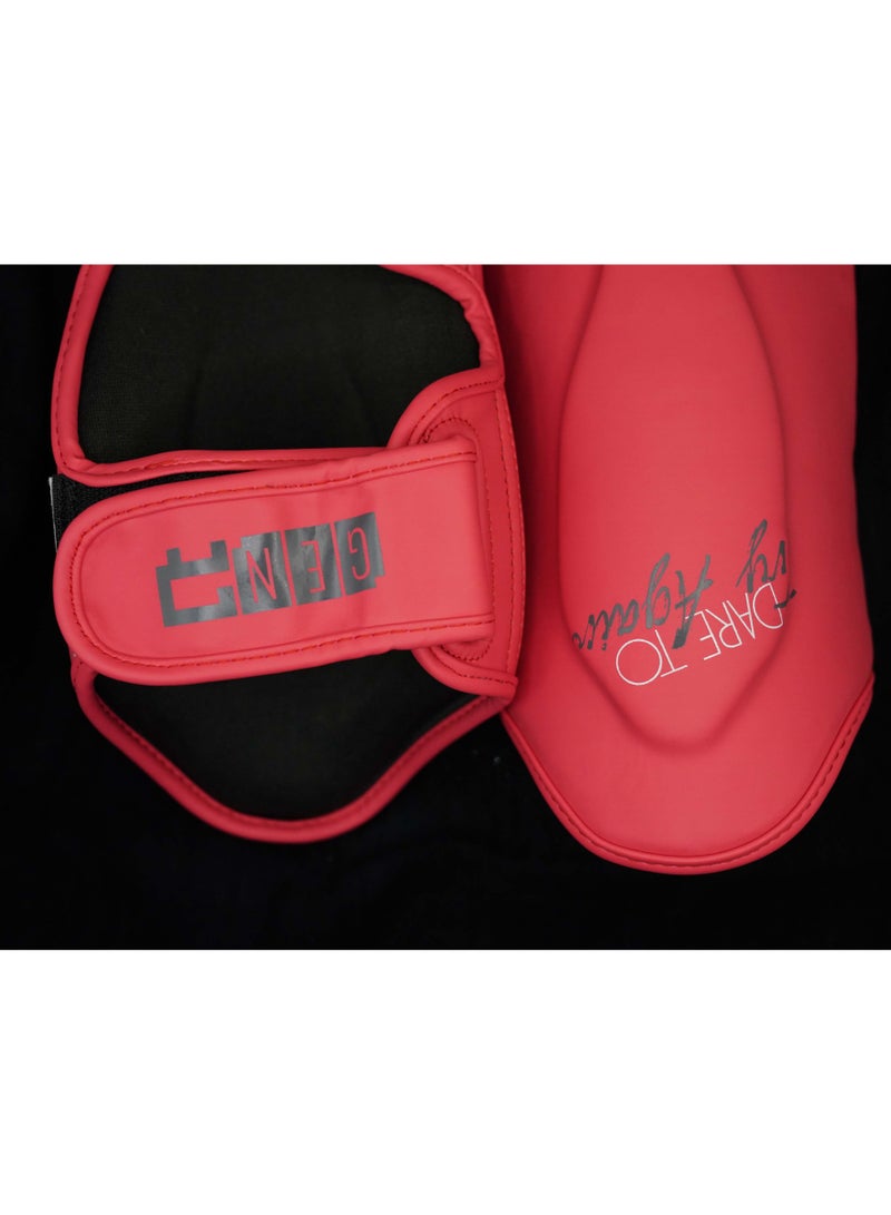 RUSHIO Shin Guard: Dare Collection / Engineered Leather - Image 1