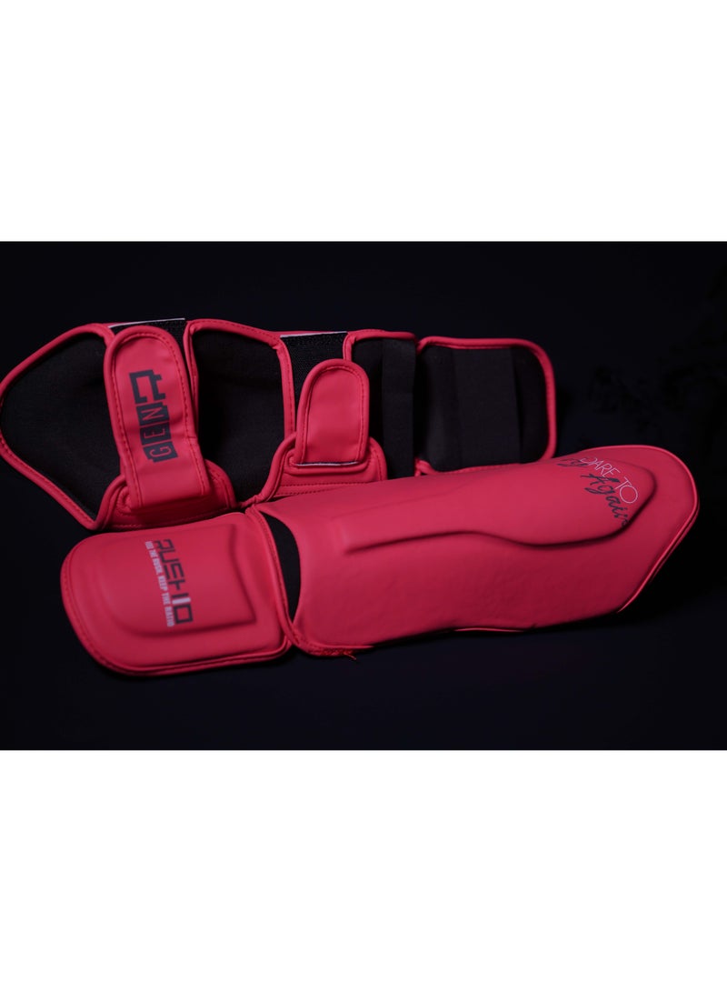 RUSHIO Shin Guard: Dare Collection / Engineered Leather - Image 3