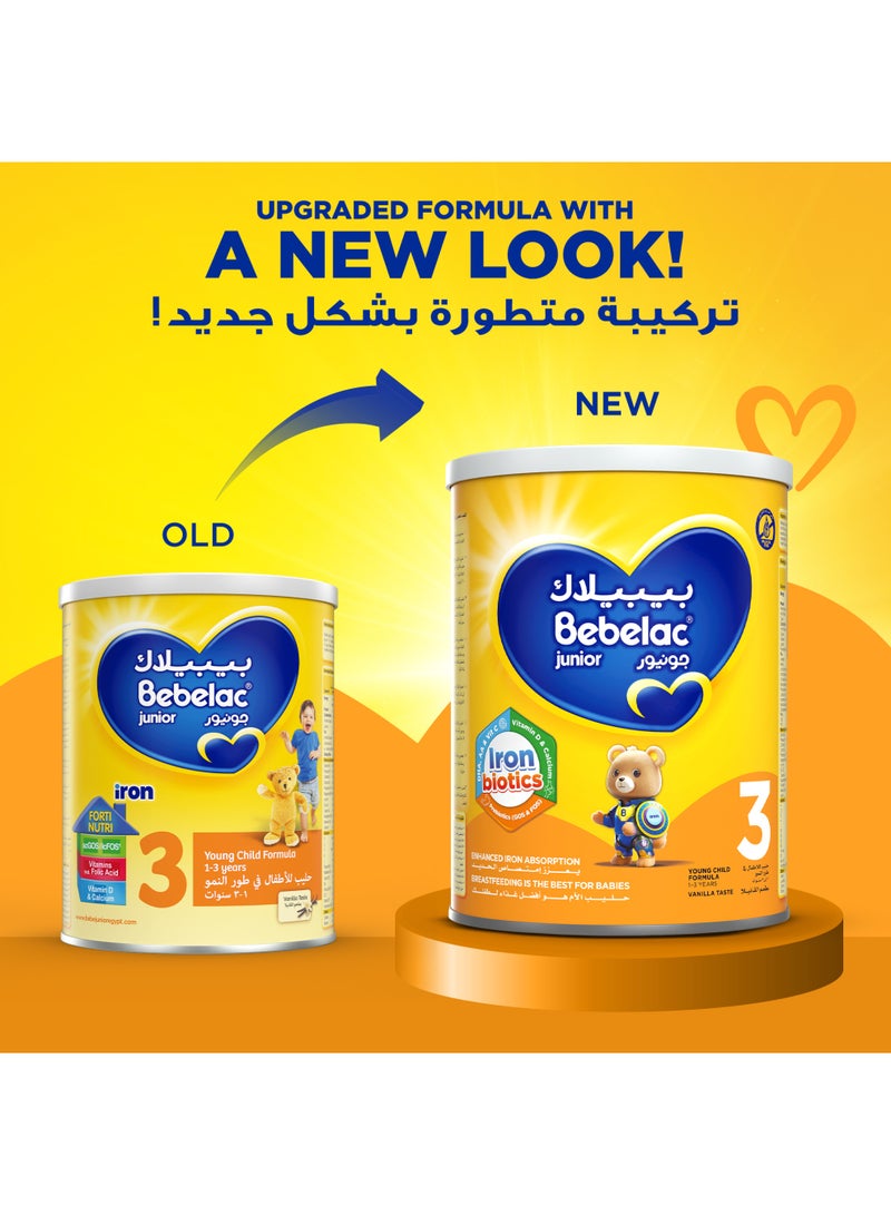 بيبيلاك 3 حليب بيبي جونيور 1+ للأطفال من عمر 1-3 سنوات 400 جرام - Image 2