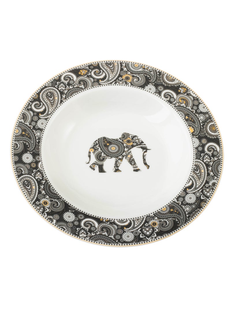 Porcelain dinner set consisting of 40 pieces and 6 people