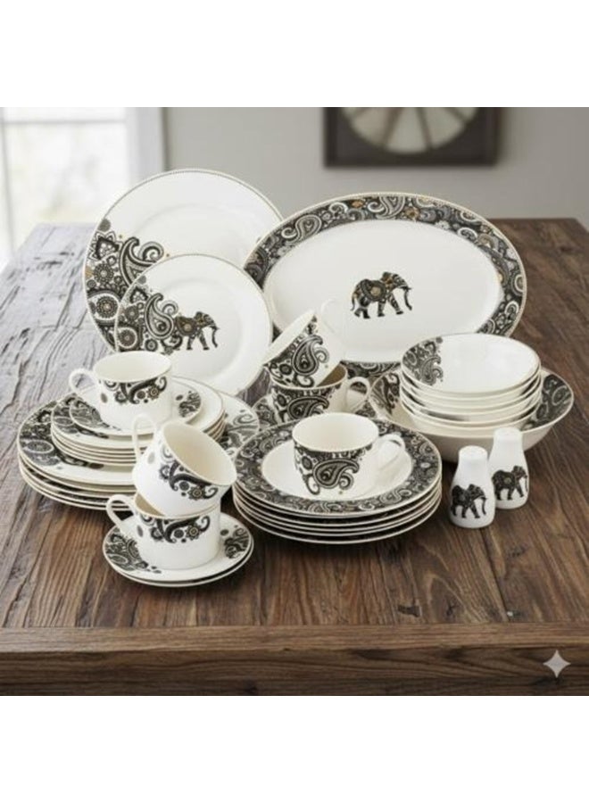 دانيا طقم سفرة بورسلان مكون من 40 قطعة و عدد 6 اشخاص - Image 1