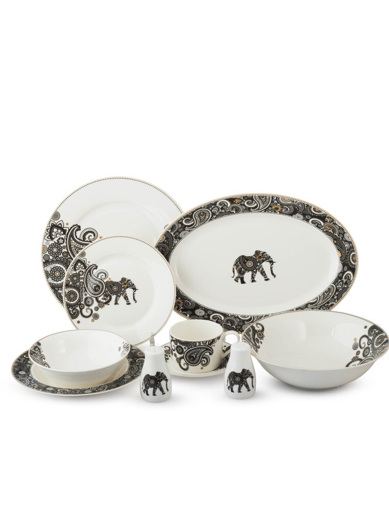 دانيا طقم سفرة بورسلان مكون من 40 قطعة و عدد 6 اشخاص - Image 4