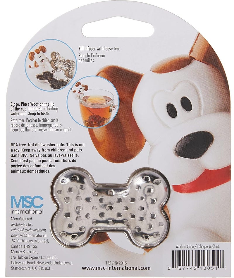 Joie MSC Joie Dog Tea Infuser Stainless Steel Loose Leaf Tea Strainer Cute Tea Cup Infuser with Chain Hook BPA Free Reusable Tea Filter for Herbal Green Black Tea Brewing Tool - Image 2
