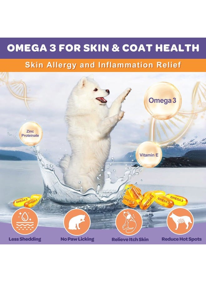 NATURE TARGET Probiotics for Dogs, 6 Billion CFUs, Freeze Dried Dog Probiotics with Prebiotics & Digestive Enzymes, Vitamins, Omega 3, for Gut & Skin & Immune Health, Itch Relief, Reduce Diarrhea, Gas - Image 3