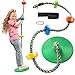 Jungle Gym Kingdom Tree Swing for Kids  Single Disc Seat and Rainbow Climbing Rope Set wCarabiner and 26 Foot Strap  Treehouse and Outdoor Playground Accessories  Green - Image 4