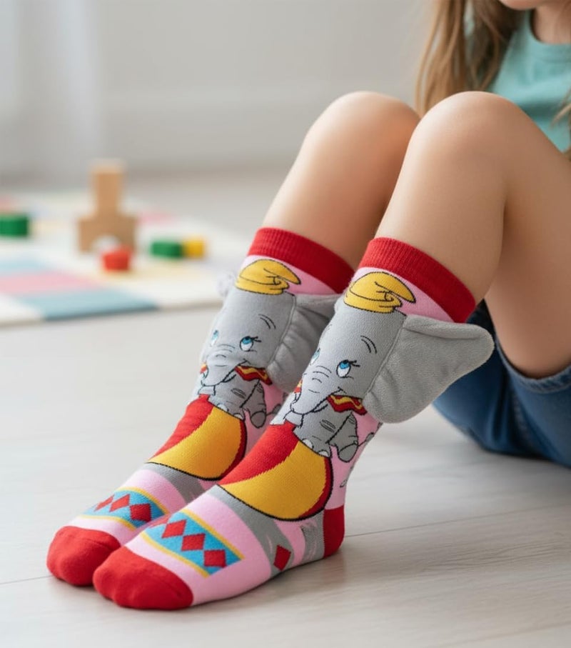 Glitters Funky 3D Elephant Knee-High Socks for Kids & Teens - Image 2