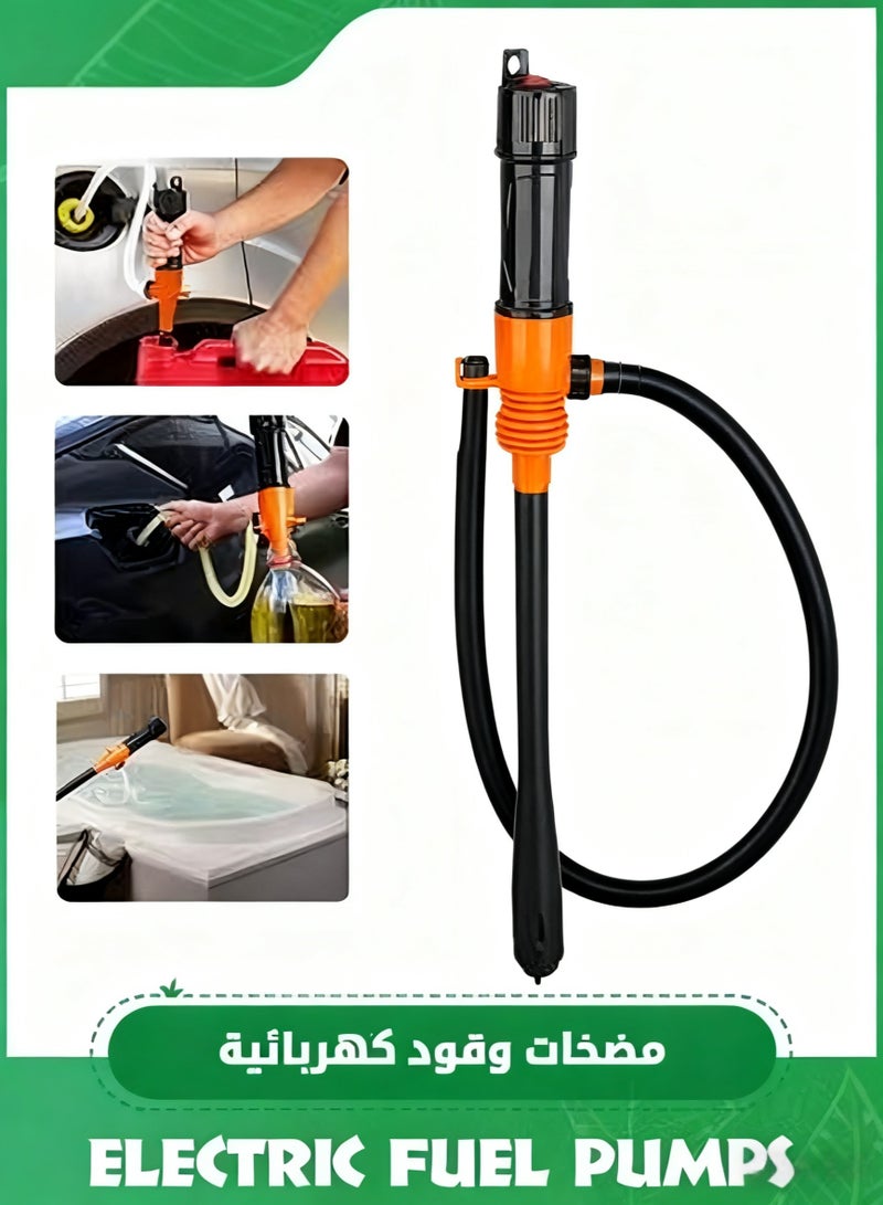 2025 New Portable Transfer Pump Battery Operated Electric Siphon Pump for Gas, Fuel, Diesel, Water Transfer 2.4 GPM Flow Oil Extractor -Easy to Use Hand Fuel Pump, Multi-Use Siphon Fuel Transfer Pump - Image 1