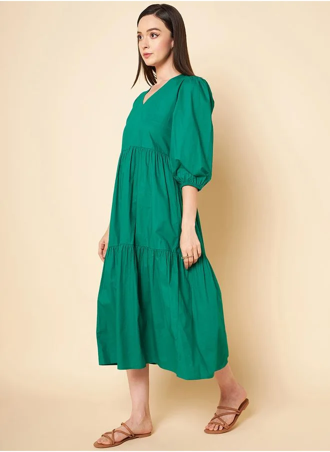 هاي ستار Women Green Dress