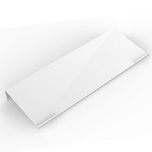 KOTEMON Acrylic Tilted Computer Keyboard Stand for Ergonomic Typing, Keyboard Tray Holder with Silicone Non-Slip Case, White - Image 3