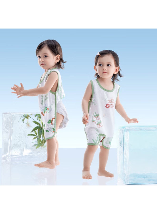 Beptides Peptides Mint Baby Bellyband Baby Vest Summer Clothes Belly Cirference Newborn Baby Infant Half-back Clothes Abdominal Guard Artifact - Image 2