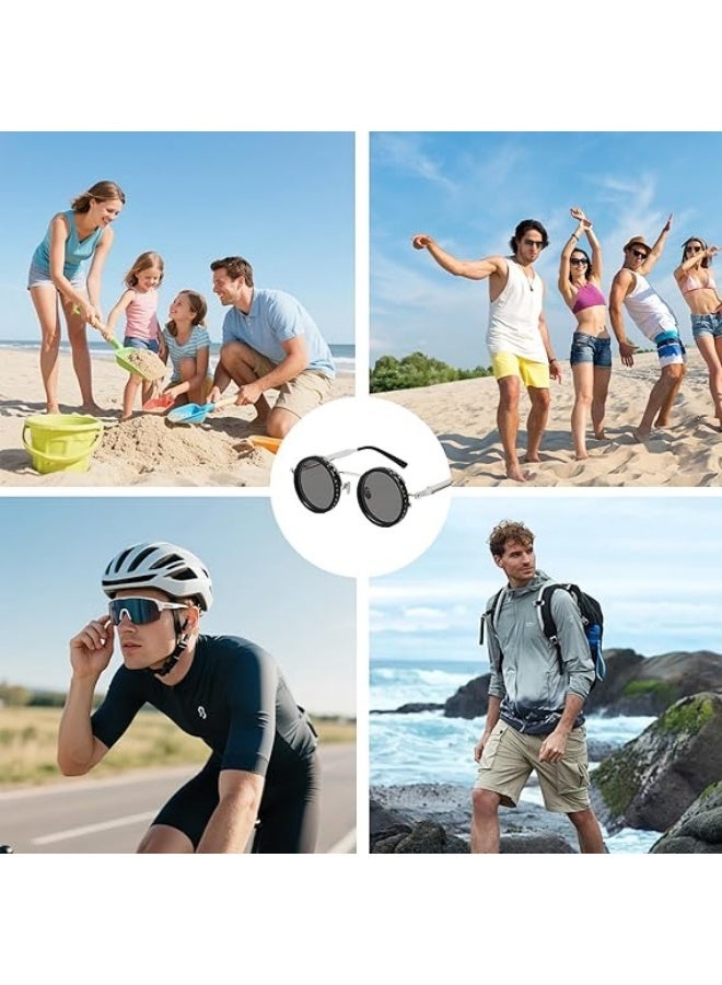 ND Sunglasses , Manual Adjustable Sunglasses for Men & Women, 1-9 Rotatable Light Control, Polarized, UV400 Protection, for Driving, Fishing, Travel, Outdoor Activities - Image 4