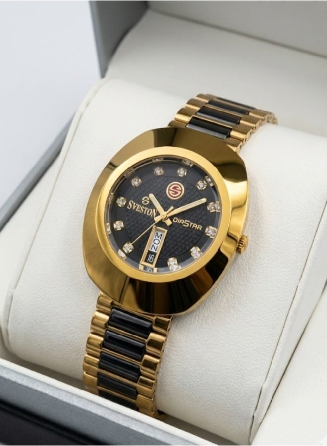 Sveston Diastar  Stainless-Steel Watch Having 26mm Dial and Comes with Luxury Watch Case.