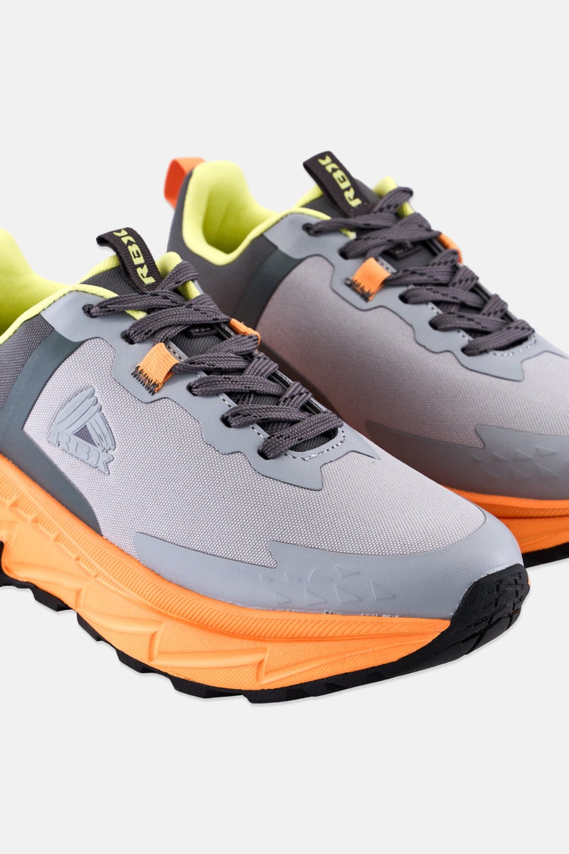 RBX Men Brand Logo Lace Up Training Shoes, Multicolor - Image 3
